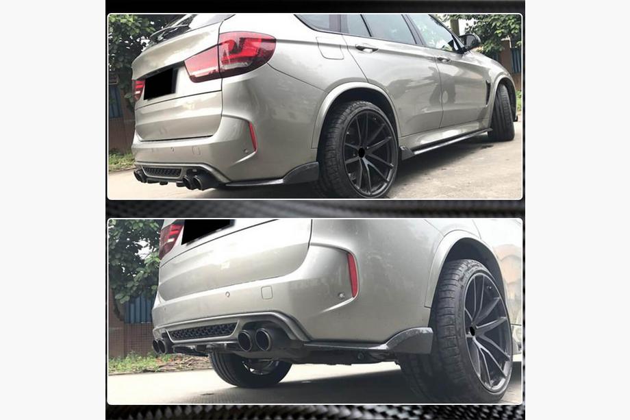 BMW X6 F16 2014-2019 Rear Bumper Diffuser FRP V3 (for F86) Photo 4