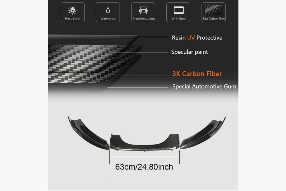 BMW X6 F16 2014-2019 Rear Bumper Diffuser FRP V3 (for F86) Photo 5