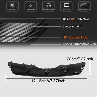 Rear Bumper Diffuser V1 (for Base, Carbon) BMW X6 F16 2014-2019 photo 4