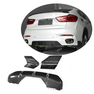 Rear Bumper Diffuser V1 (for M-Sport, Carbon) BMW X6 F16 2014-2019 photo 1
