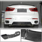 BMW X6 F16 2014-2019 Rear Bumper Diffuser V2 (for M-Sport, Carbon) photo 1