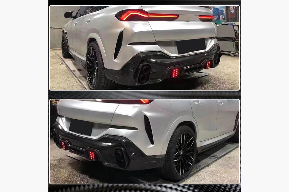 BMW X6 G06 2019–2027 Rear Diffuser for M-Sport (2018-2022, Carbon) Photo 5