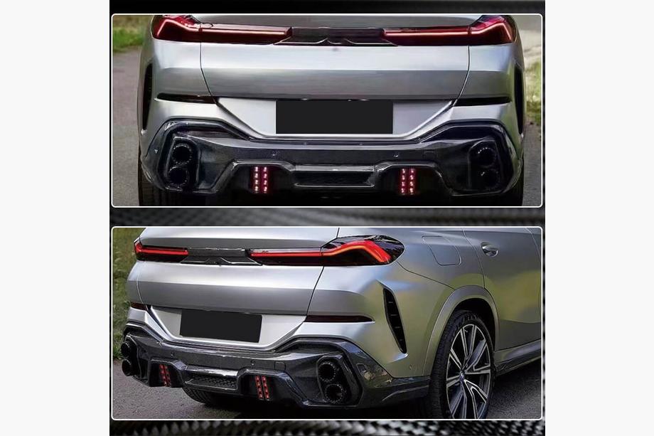 BMW X6 G06 2019–2027 Rear Diffuser for M-Sport (2018-2022, Carbon) Photo 6