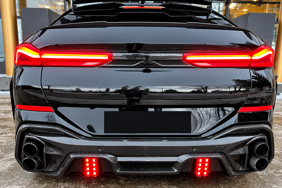 BMW X6 G06 2019–2027 Rear Diffuser for M-Sport (2018-2022, Carbon) Photo 1