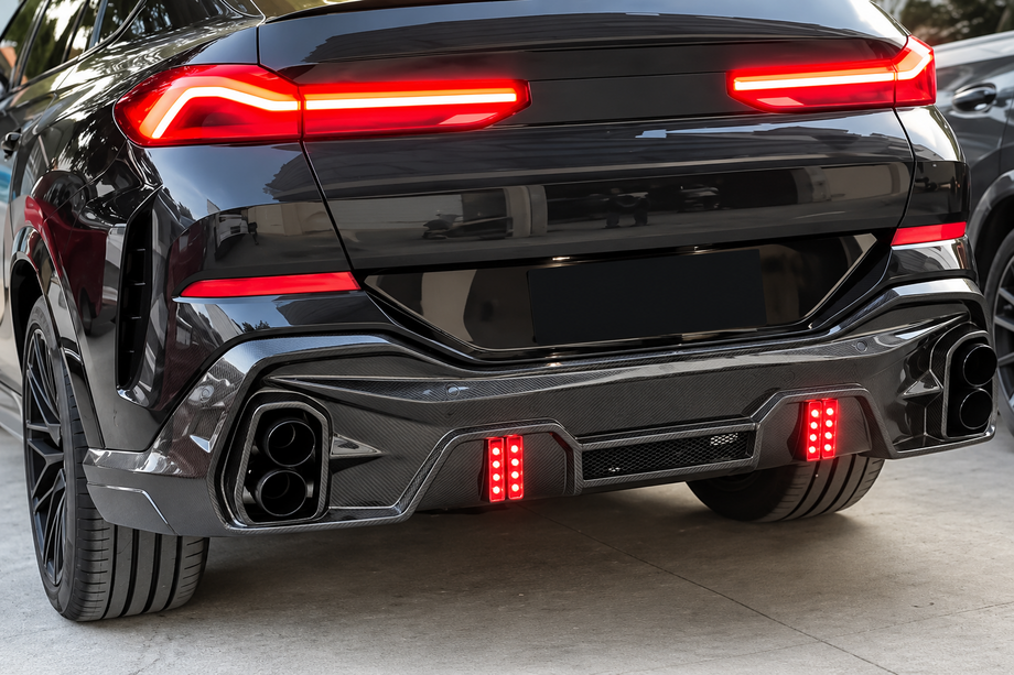 BMW X6 G06 2019–2027 Rear Diffuser for M-Sport (2018-2022, Carbon) Photo 3