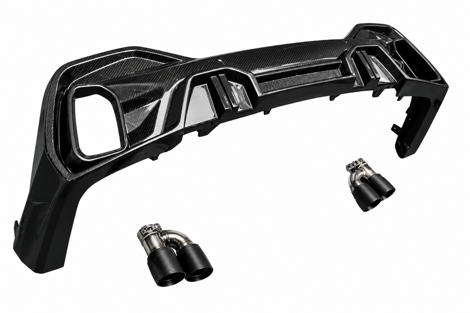 BMW X6 G06 2019–2027 Rear Diffuser for M-Sport (2018-2022, Carbon) Photo 2