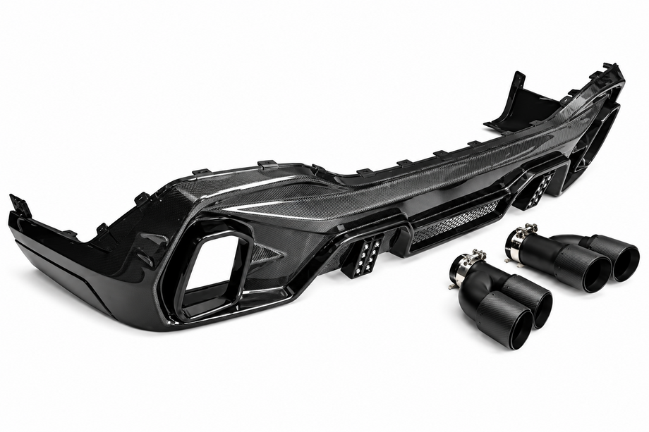 BMW X6 G06 2019–2027 Rear Diffuser for M-Sport (2018-2022, Carbon) Photo 4