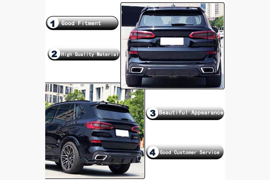 BMW X5 G05 2019–2026 Rear Window Spoiler V4 (Real Carbon) Photo 4