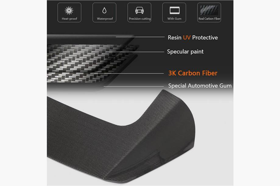 BMW X5 G05 2019–2026 Rear Window Spoiler V4 (Real Carbon) Photo 5
