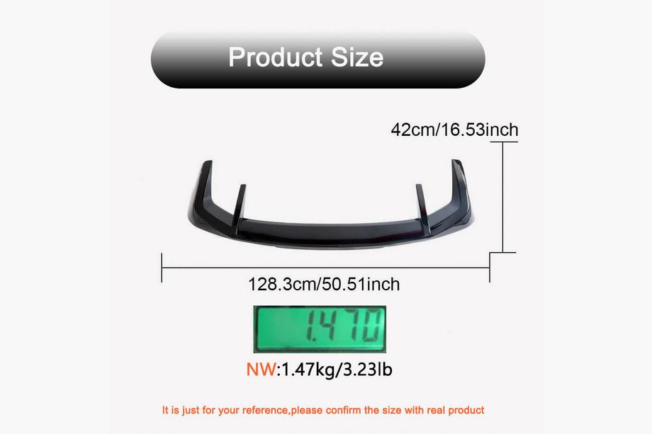 BMW X5 G05 2019–2026 Rear Window Spoiler LCI-Style V5 (Gloss Black) Photo 5