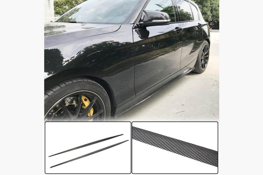 BMW 1 Series F20/F21 2011-2019 Side Skirt Extensions (for M-Sport 2015-2019, Carbon) Image
