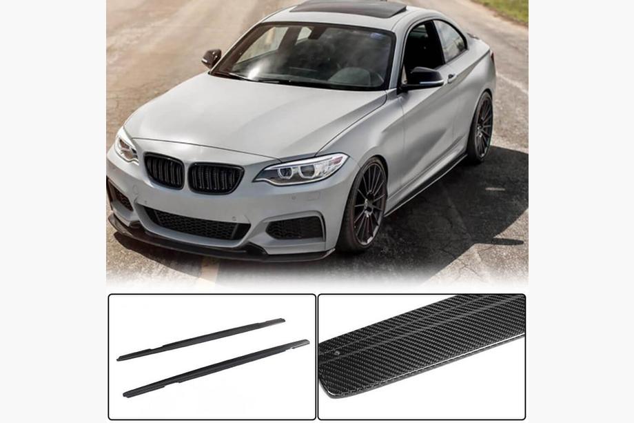 BMW 2 Series F22/F23 2014-2021 Side Skirt Extensions (for M-Sport, Carbon) Image
