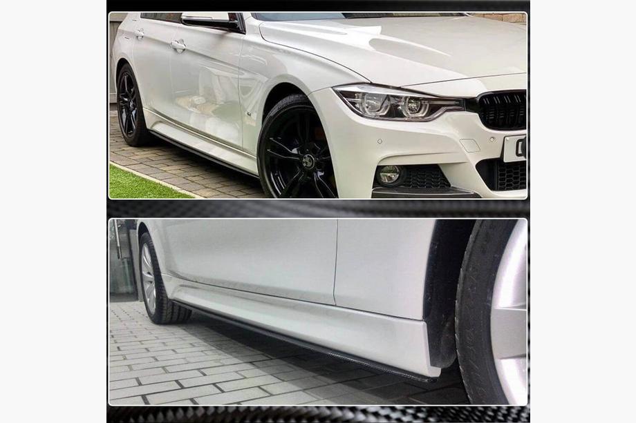 BMW 3 Series F30/F31 2012-2019 Side Skirt Covers V1 (for M-Sport Side Skirts, Carbon) Photo 4