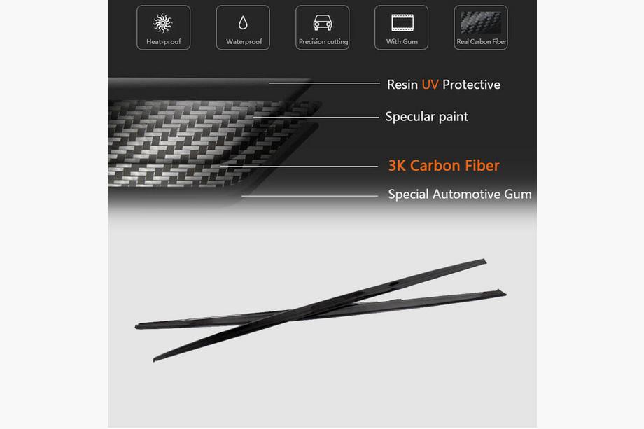 BMW 3 Series F30/F31 2012-2019 Side Skirt Covers V1 (for M-Sport Side Skirts, Carbon) Photo 6