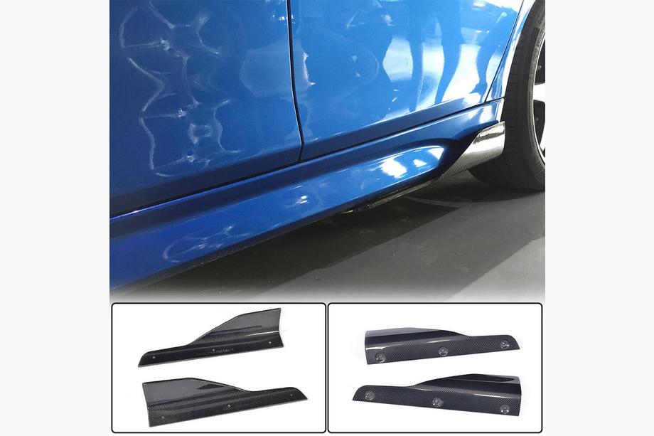 BMW 3 Series F30/F31 2012-2019 Side Skirt Covers V2 (for M-Sport Side Skirts, Carbon) Image
