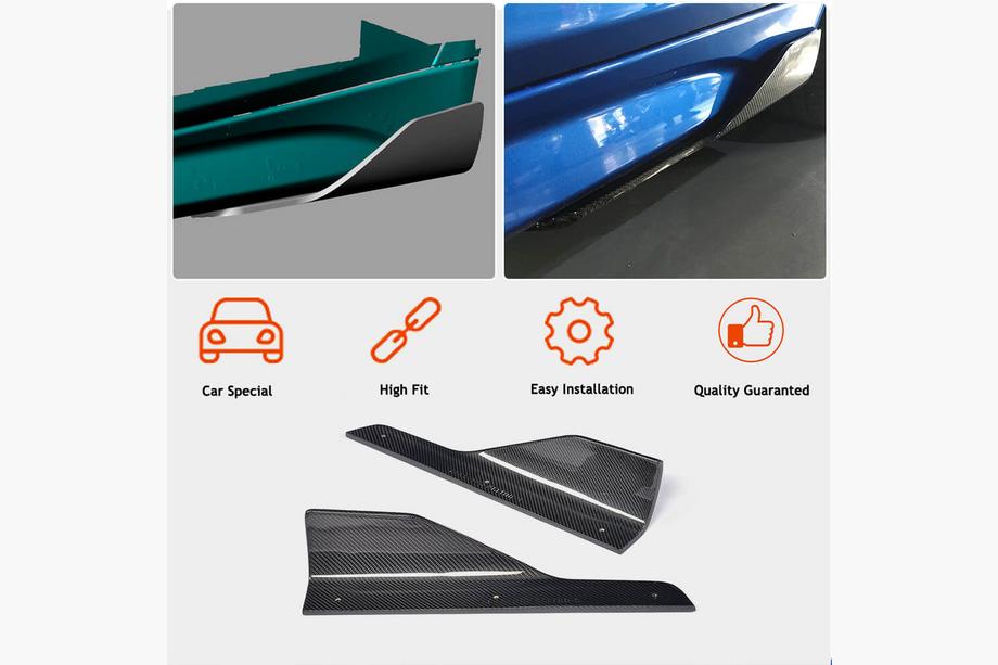 BMW 3 Series F30/F31 2012-2019 Side Skirt Covers V2 (for M-Sport Side Skirts, Carbon) Photo 2