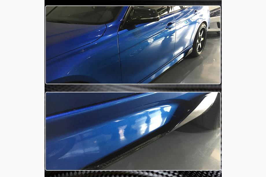 BMW 3 Series F30/F31 2012-2019 Side Skirt Covers V2 (for M-Sport Side Skirts, Carbon) Photo 5