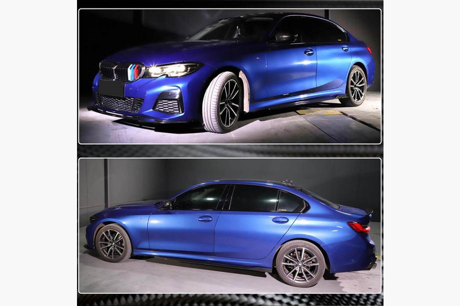BMW 3 Series G20/G21 2018- Side Skirt Extensions V2 (for G20 M-Sport, Carbon) Photo 4