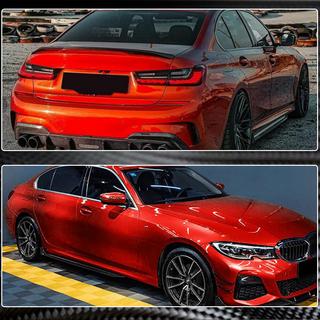 Side Skirt Extensions V3 (for G20 M-Sport, Carbon) BMW 3 Series G20/G21 2018- photo 3