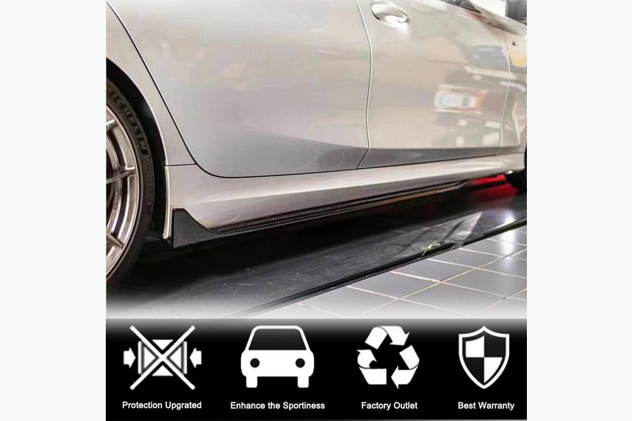 BMW 3 Series G20/G21 2018- Side Skirt Extensions V3 (for G20 M-Sport, Carbon) Photo 2