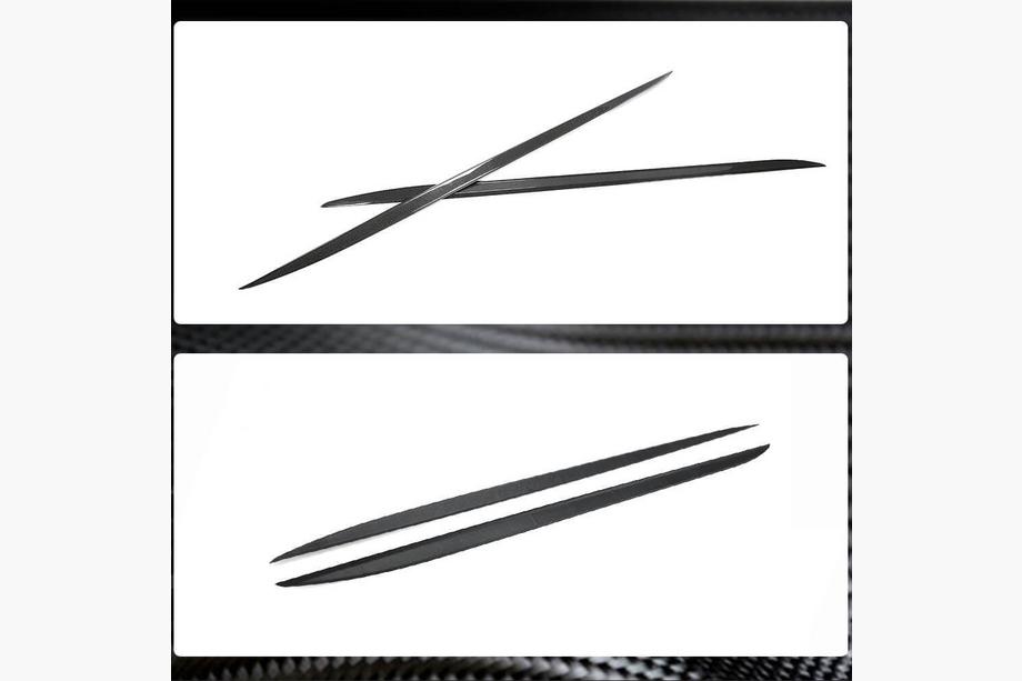 BMW 4 Series G22/23/26 2020- Side Skirt Extensions V2 (for G22/G23 M-Sport, Carbon) Photo 4