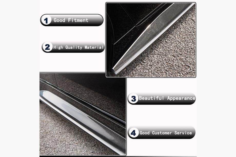 BMW 4 Series G22/23/26 2020- Door Sill Covers (for G26, Carbon) Photo 3