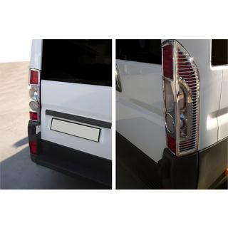 Chrome Tail Light Covers with Curve (2 pcs, Plastic) Citroen Jumper 2007-2025 photo 1