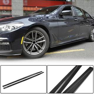 Side skirt extensions V1 (for M-Sport/M5, Carbon) BMW 5 Series G30/G31 2017–2023 photo 2