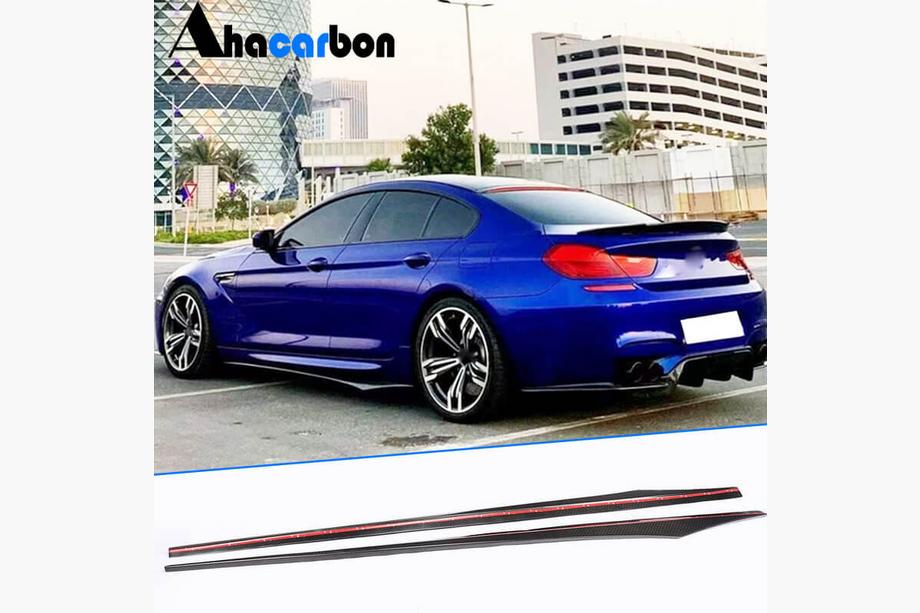 BMW 6 Series F12/F13/F06 2011-2018 Side Skirt Extensions V1 (for F06 M-Sport, Carbon) Image