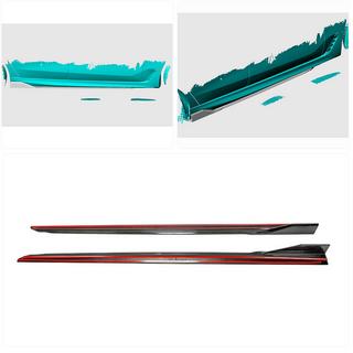 Side Skirt Extensions (for M-Sport, Carbon) BMW 6 Series G32 2017- photo 2