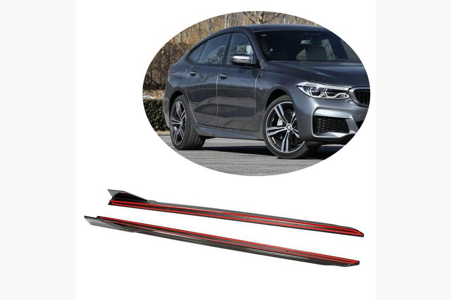 BMW 6 Series G32 2017- Side Skirt Extensions (for M-Sport, Carbon) Image