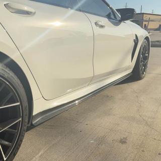 Side Skirt Extensions V1 (for G16 M-Sport/F93 M8, Carbon) BMW 8 Series G14/G15/G16 2018- photo 4