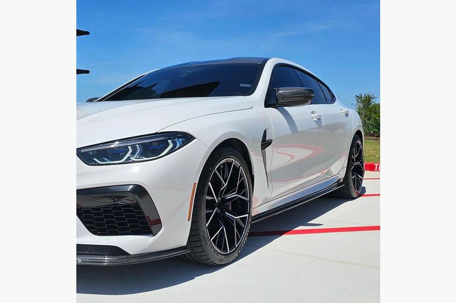 BMW 8 Series G14/G15/G16 2018- Side Skirt Extensions V1 (for G16 M-Sport/F93 M8, Carbon) Photo 2