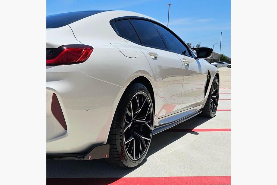 BMW 8 Series G14/G15/G16 2018- Side Skirt Extensions V1 (for G16 M-Sport/F93 M8, Carbon) Photo 3