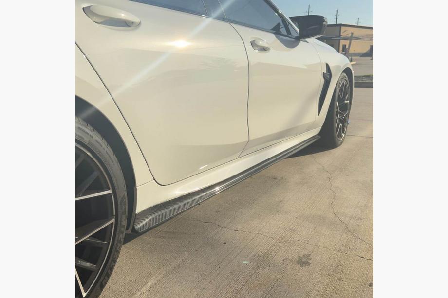 BMW 8 Series G14/G15/G16 2018- Side Skirt Extensions V1 (for G16 M-Sport/F93 M8, Carbon) Photo 4