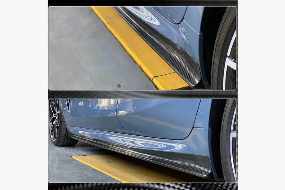 BMW 8 Series G14/G15/G16 2018- Side Skirt Extensions V1 (for G16 M-Sport/F93 M8, Carbon) Photo 5