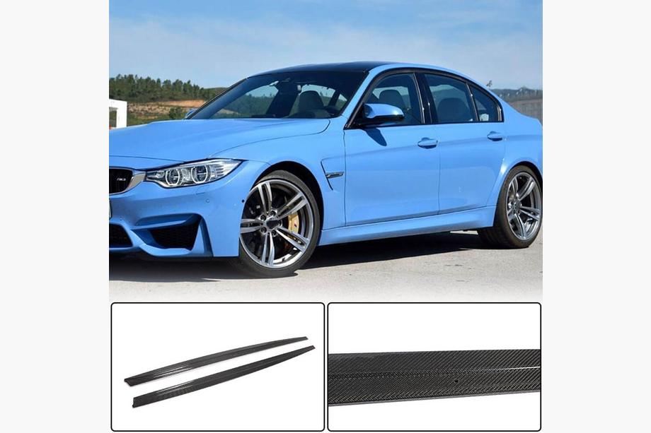 BMW 3 Series F30/F31 2012-2019 Side Skirt Covers V1 (for M3 Side Skirts, Carbon) Photo 1