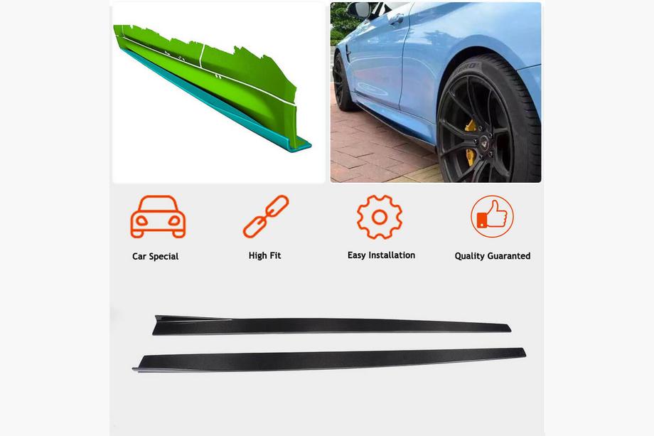 BMW 4 Series F32/F33/F36 2012-2020 Side Skirt Extensions V1 (for F82/F83, Carbon) Photo 2
