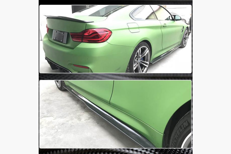 BMW 4 Series F32/F33/F36 2012-2020 Side Skirt Extensions V3 (for F82/F83, Carbon) Photo 4