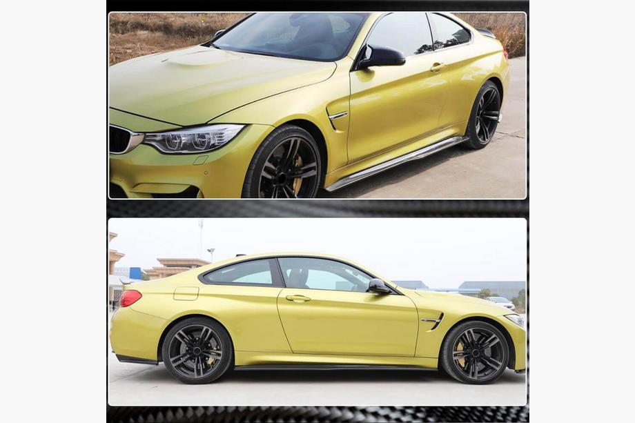 BMW 4 Series F32/F33/F36 2012-2020 Side Skirt Extensions FRP V4 (for F82) Photo 3