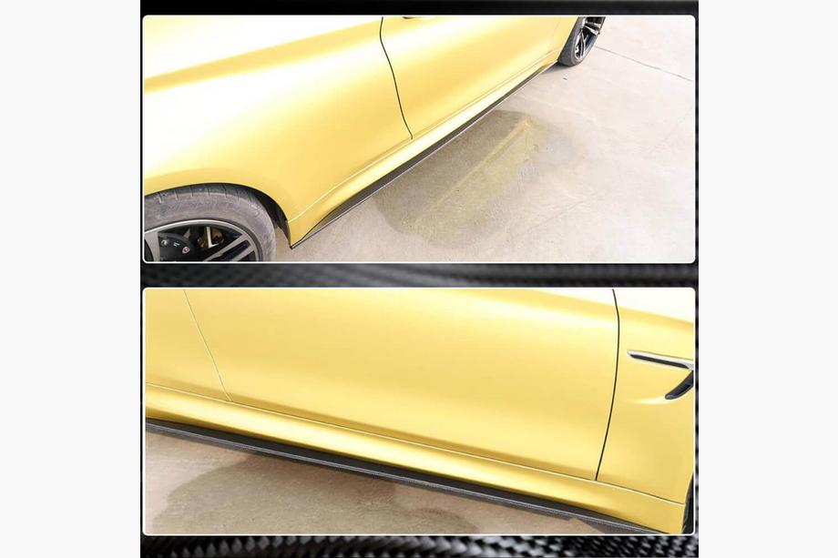 BMW 4 Series F32/F33/F36 2012-2020 Side Skirt Extensions V5 (for F82/F83, Carbon) Photo 3