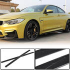 BMW 4 Series F32/F33/F36 2012-2020 Carbon V6 Side Skirt Extensions (for F82) photo 1