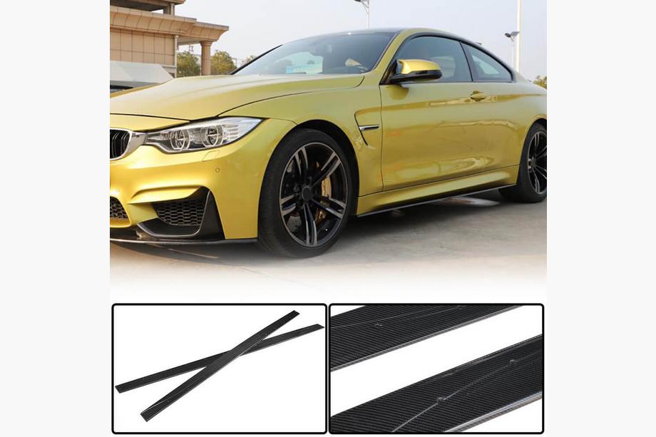 BMW 4 Series F32/F33/F36 2012-2020 Side Skirt Extensions FRP V7 (for F82) Photo 1
