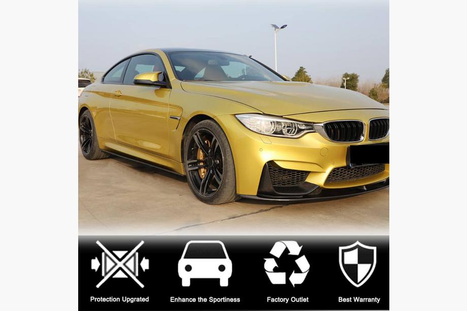 BMW 4 Series F32/F33/F36 2012-2020 Side Skirt Extensions FRP V7 (for F82) Photo 2