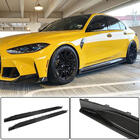 BMW 3 Series G20/G21 2018- Carbon V5 Side Skirt Extensions (for G80) photo 1