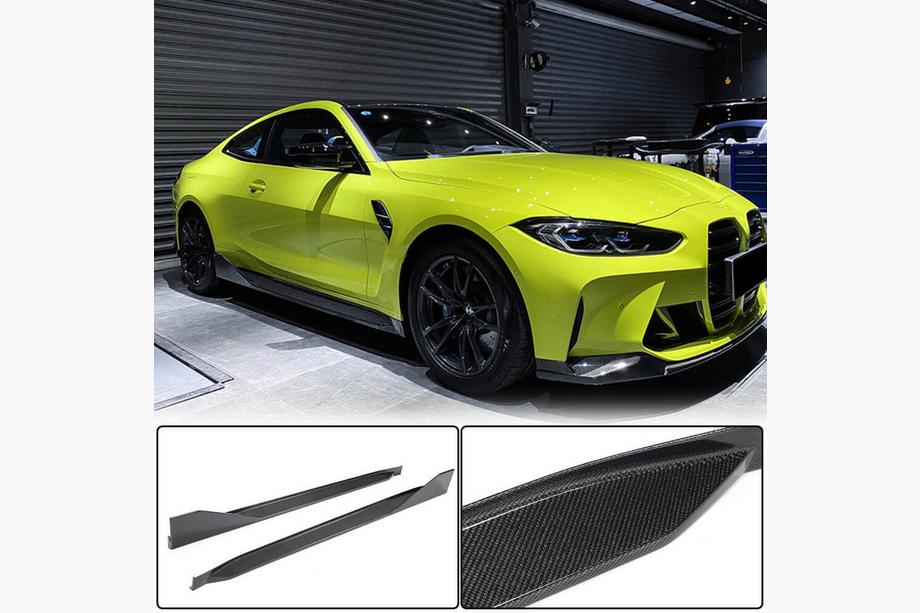 BMW 4 Series G22/23/26 2020- Side Skirt Extensions Dry Carbon V2 (for G82/G83) Photo 1