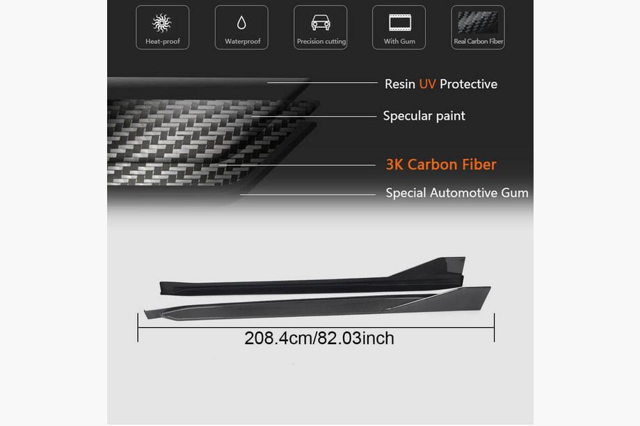 BMW 4 Series G22/23/26 2020- Side Skirt Extensions Dry Carbon V2 (for G82/G83) Photo 6