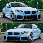 BMW 2 Series G42 2021- ABS V4 Side Skirt Extensions (for G87) photo 2