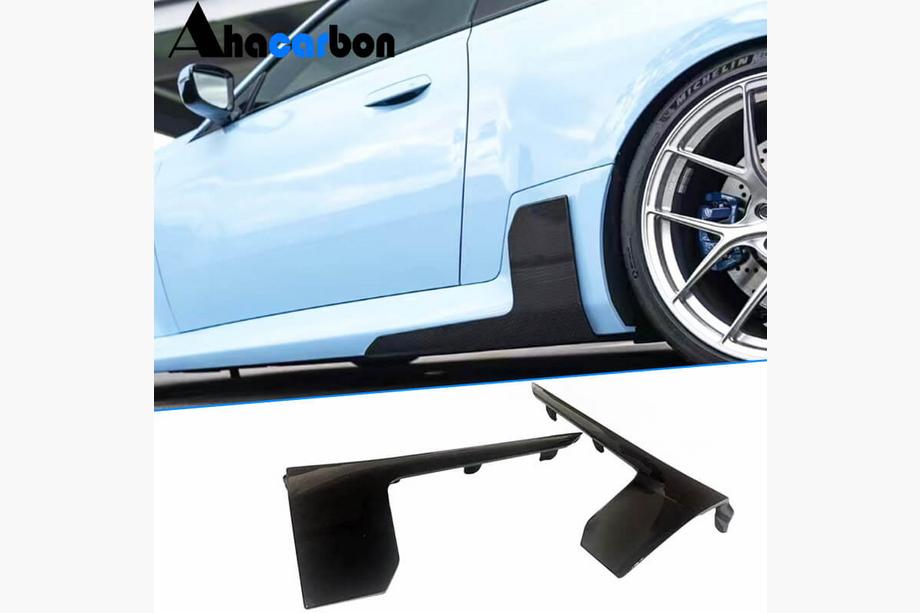BMW 2 Series G42 2021- ABS V4 Side Skirt Extensions (for G87) Image