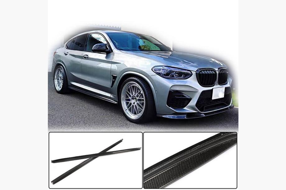 BMW X3 G01 2018- Carbon Side Skirt Extensions V2 (for F97/G01 M-Sport 2019-2021) Photo 2